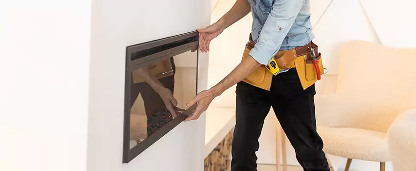 Metal Fireplace Installation in Vincent, California