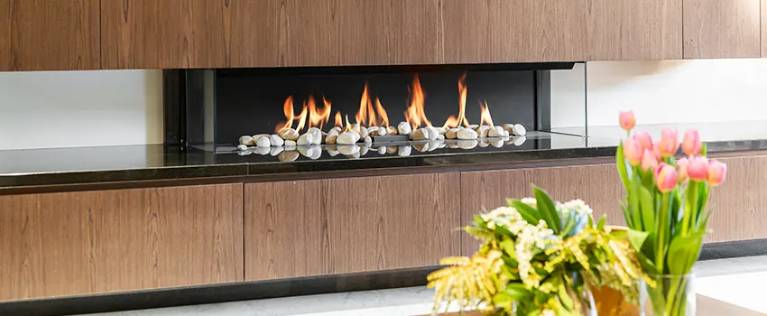 Double-height Fireplace Design Refurbishment in Vincent, California